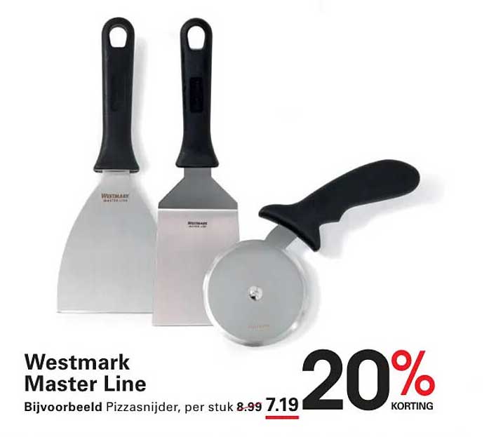 Westmark Master Line Bijvoorbeeld Pizzasnijders, per stuk 20% KORTING
