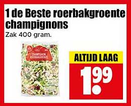 1 de Beste roerbakgroente champignons