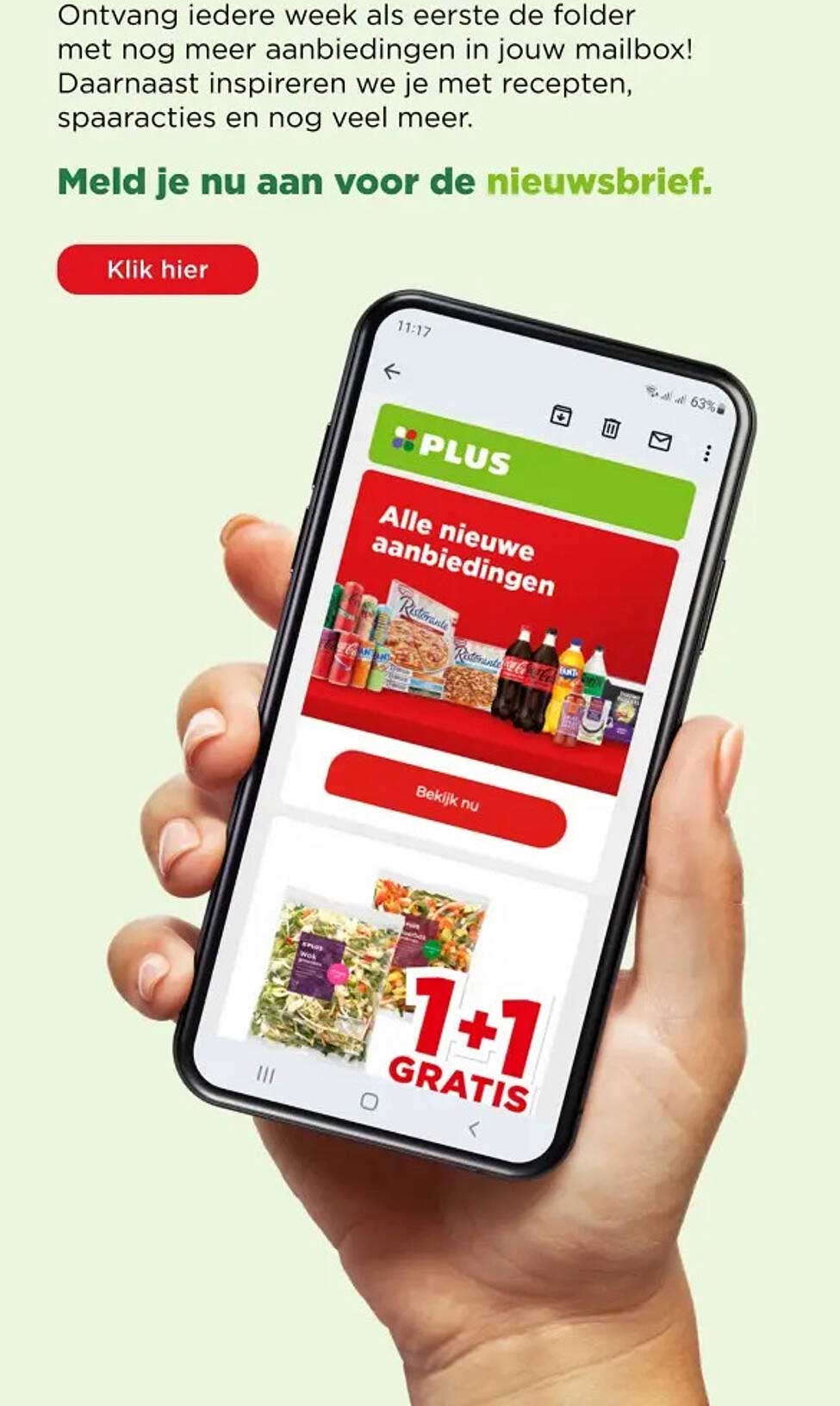 1+1 GRATIS op groente- en fruitsalades
