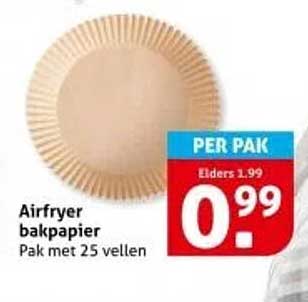 Airfryer bakpapier