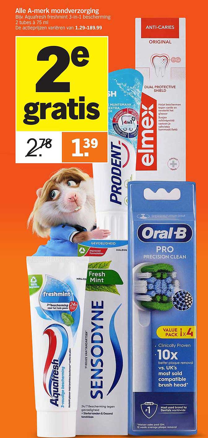 Alle A-merk mondverzorging