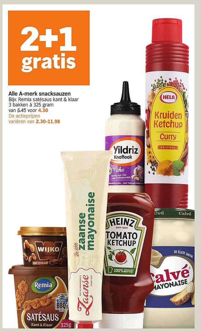 Alle A-merk snacksauzen