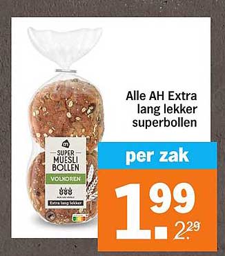 Alle AH Extra lang lekker superbollen