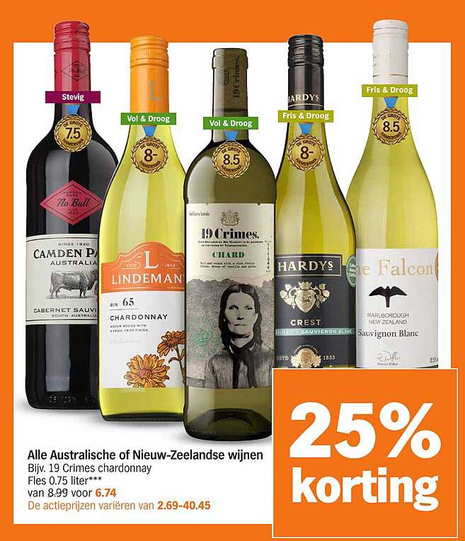 Alle Australische of Nieuw-Zeelandse wijnen