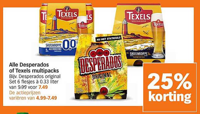 Alle Desperados of Texels multipacks