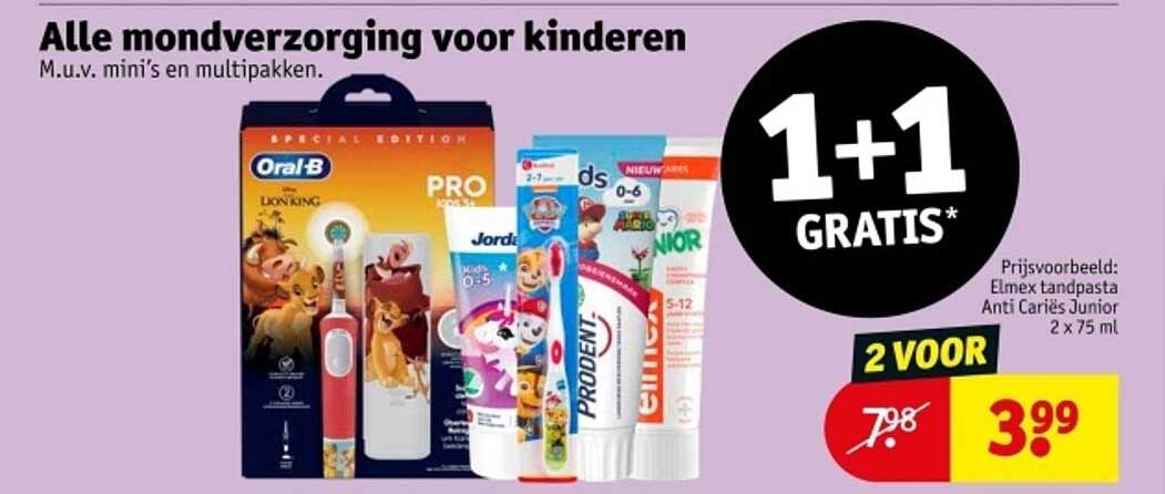 Alle mondverzorging voor kinderen