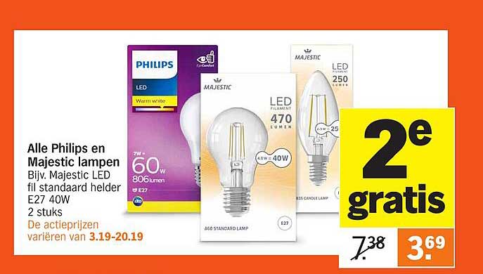 Alle Philips en Majestic lampen