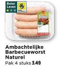 Ambachtelijke Barbecueworst Natuur