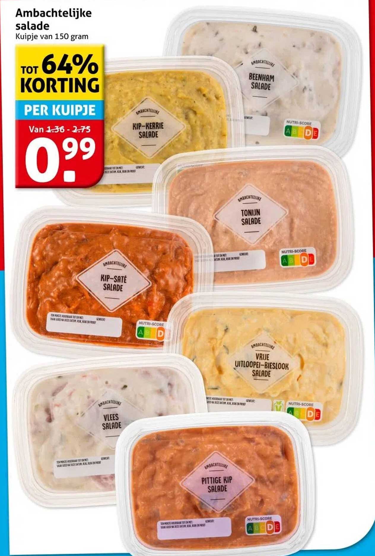 Ambachtelijke salade Kuipje van 150 gram