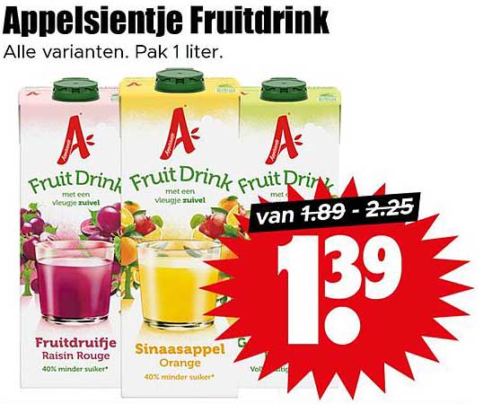 Appelsientje Fruitdrink