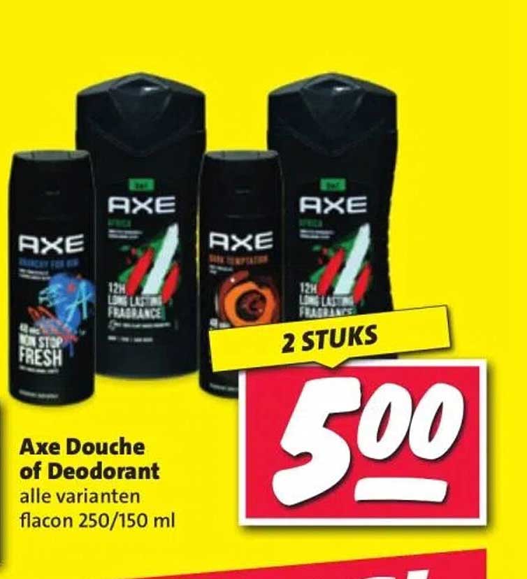 Axe Douche of Deodorant alle varianten flacon 250/150 ml