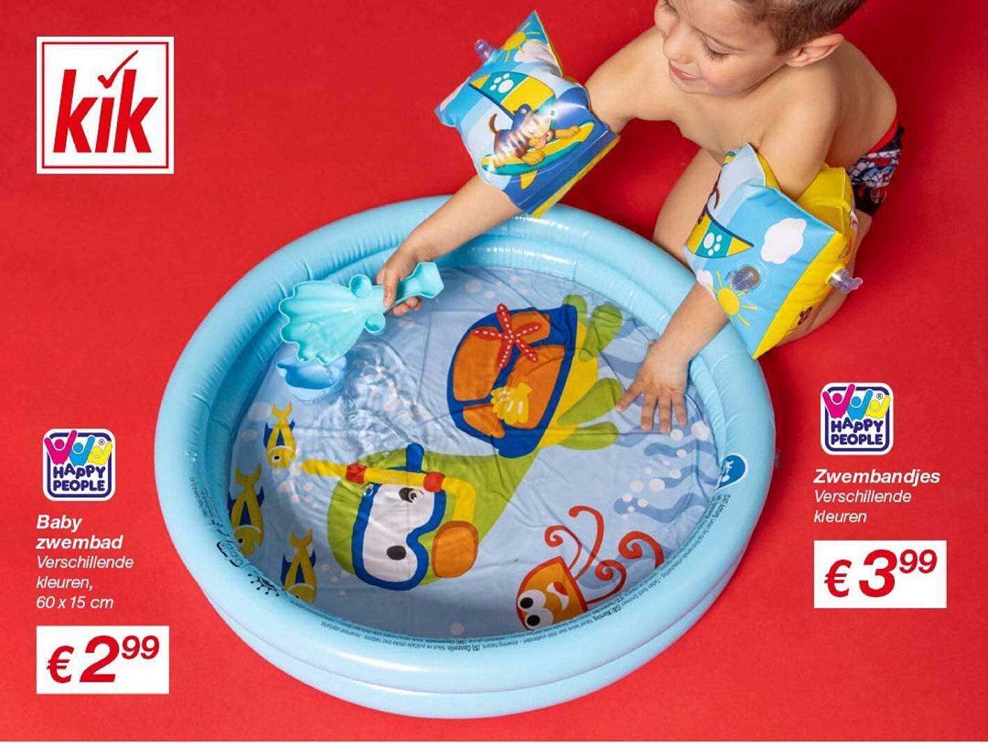 Baby zwembad Verschillende kleuren, 60 x 15 cm voor € 2,99