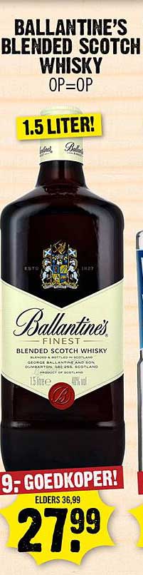 Ballantine's Blended Scotch Whisky 1.5 Liter