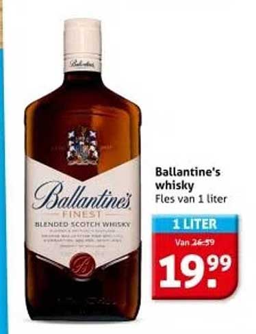 Ballantine's whisky Fles van 1 liter