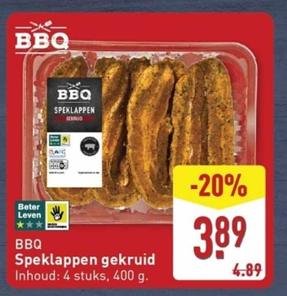 BBQ Speklappen gekruid