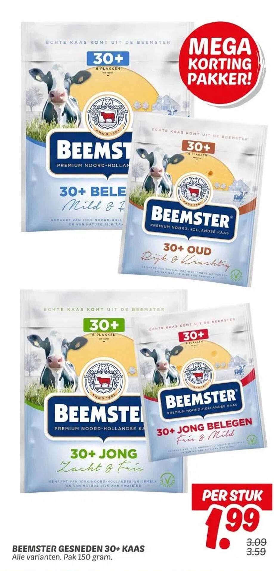 BEEMSTER GESNEDEN 30+ KAAS
