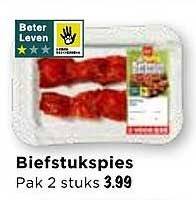 Biefstukspies Pak 2 stuks 3.99