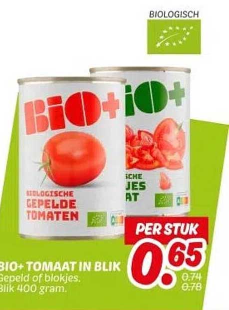BIO+ Tomaat in Blik