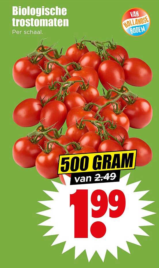 Biologische trostomaten Per schaal.