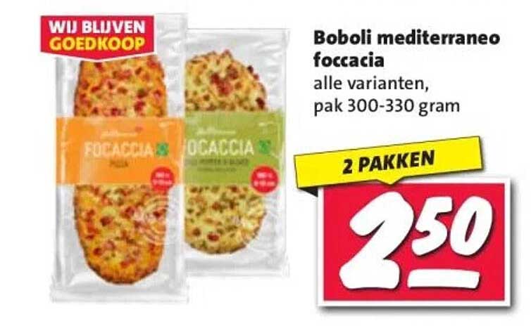 Boboli mediterraneo foccacia
