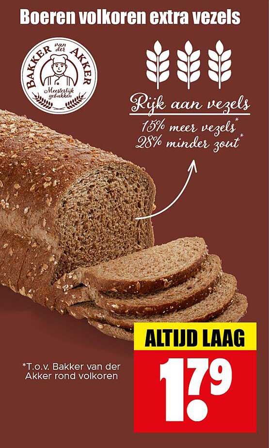 Boeren volkoren extra vezels