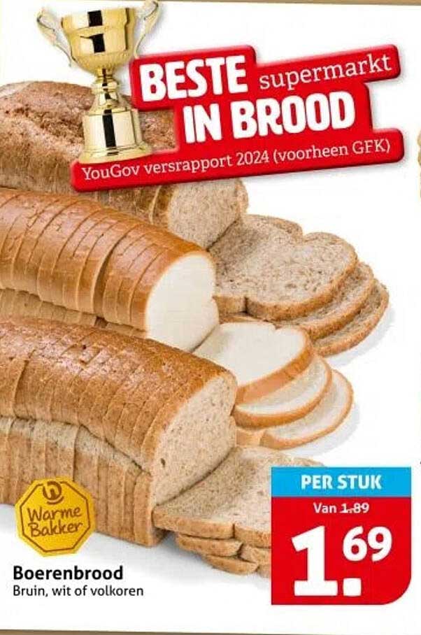 Boerenbrood Bruin, wit of volkoren