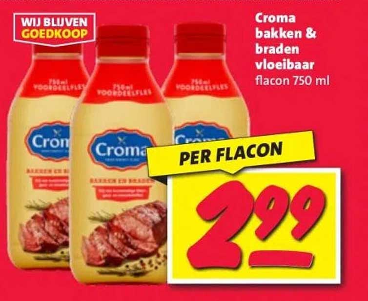 Croma bakken & braden vloeibaar flacon 750 ml