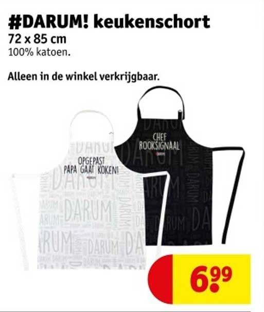 #DARUM! keukenschort