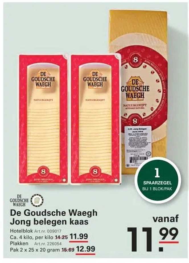 De Goudsche Waagh Jong belegen kaas