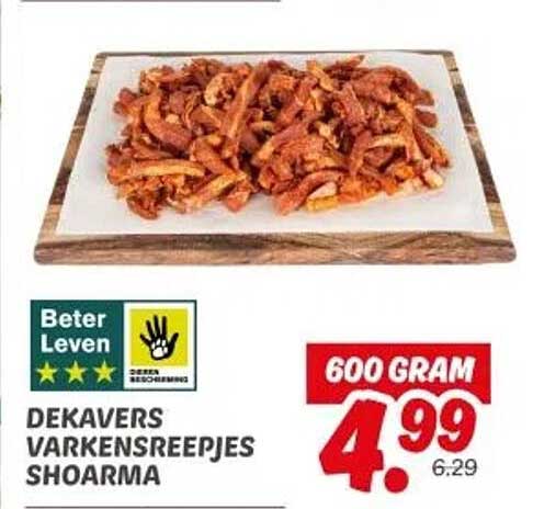 DEKAVERS VARKENSREEPJES SHOARMA