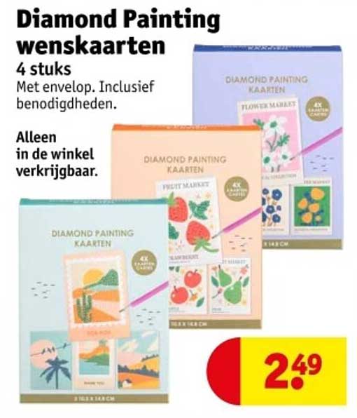 Diamond Painting wenskaarten