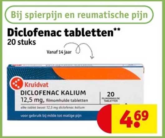 Diclofenac tabletten 20 stukken