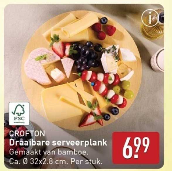 Draaibare serveerplank