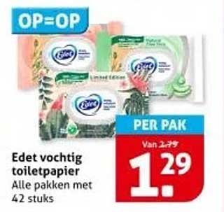 Edet vochtig toiletpapier