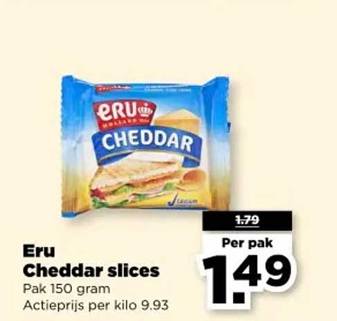 Eru Cheddar slices