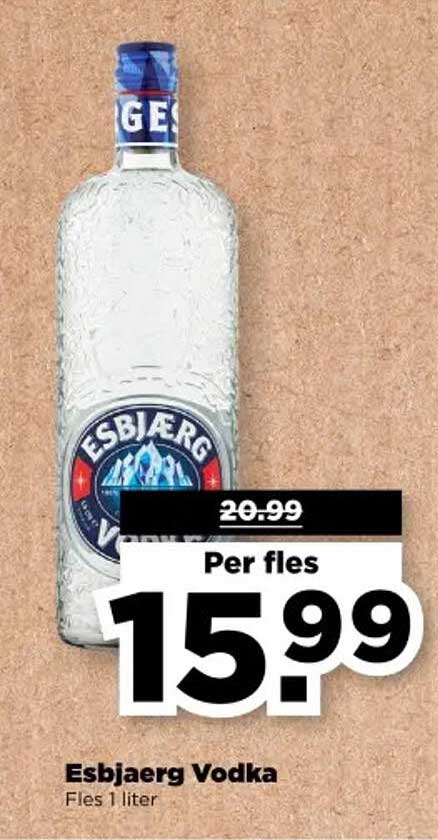 Esbjærg Vodka Fles 1 liter