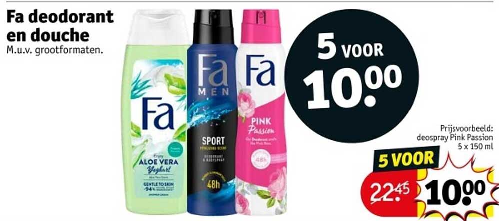 Fa deodorant en douche