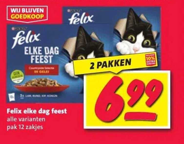 Felix elke dag feest alle varianten pak 12 zakjes