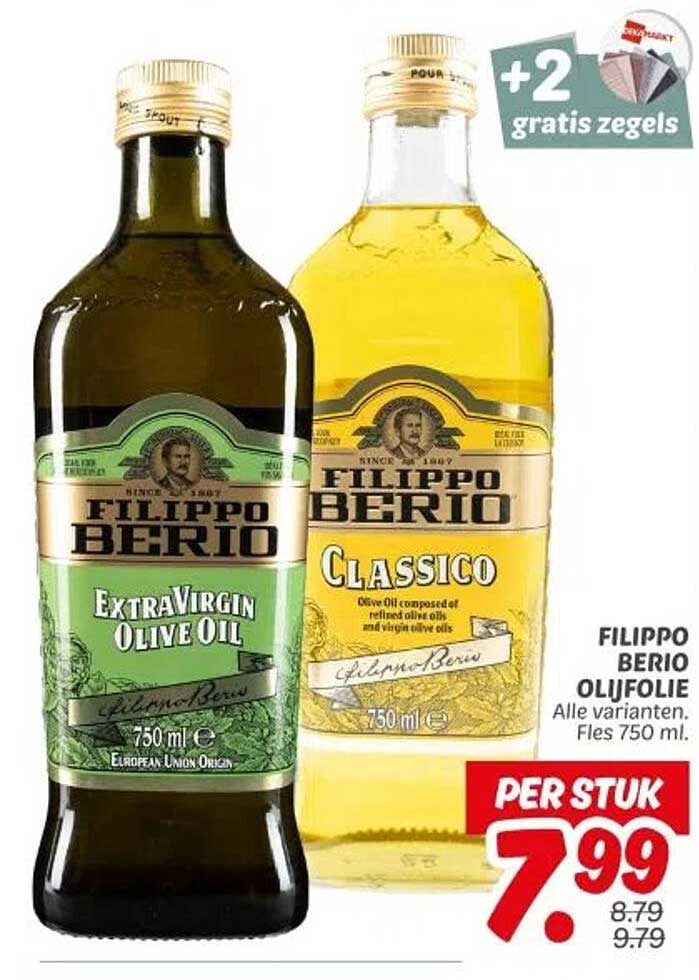 FILIPPO BERIO OLIJFOLIE Alle varianten. Fles 750 ml.