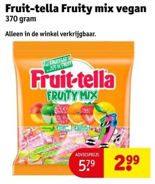 Fruit-tella Fruity mix vegan 370 gram