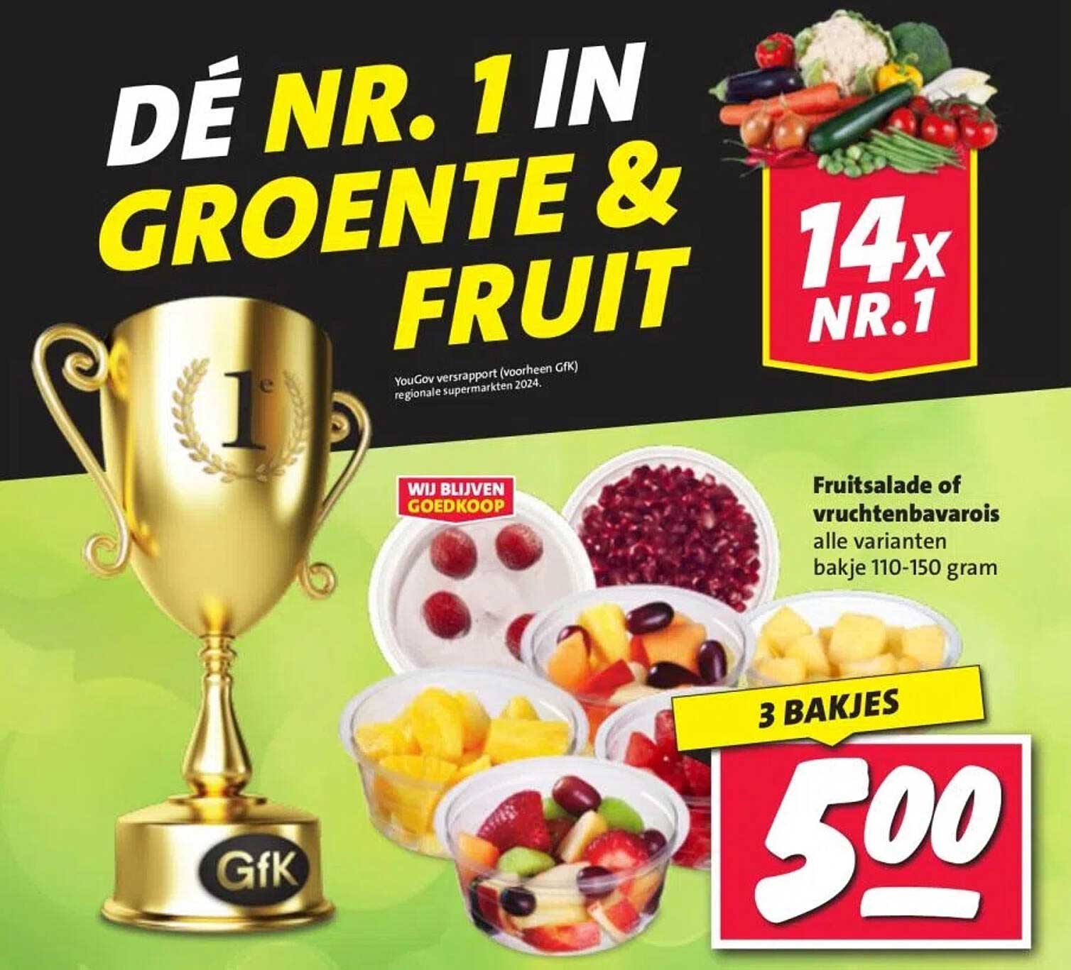 Fruitsalade of vruchtenbavarois