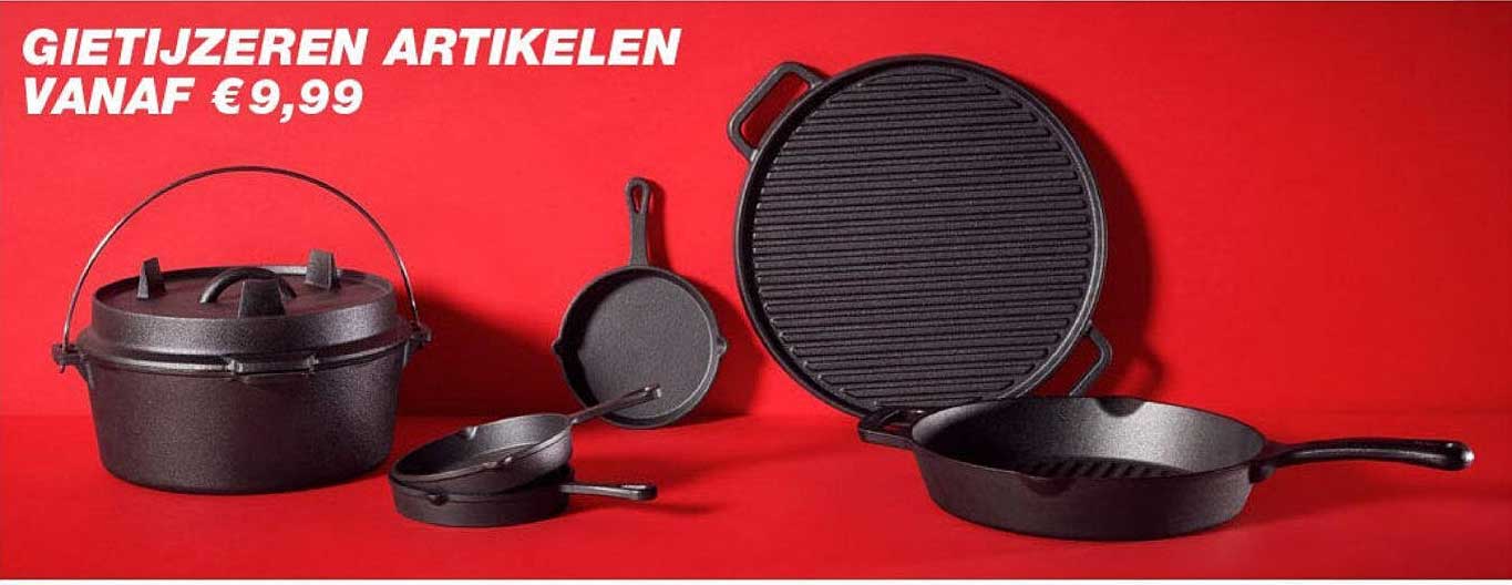 GIETIJZEREN ARTIKELEN VANAF €9,99