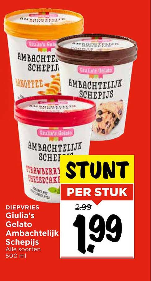 Giulia's Gelato Ambachtelijk Schepijs 500 ml