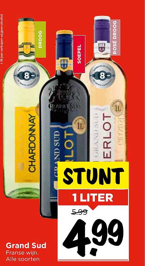 Grand Sud Franse wijn 1 liter