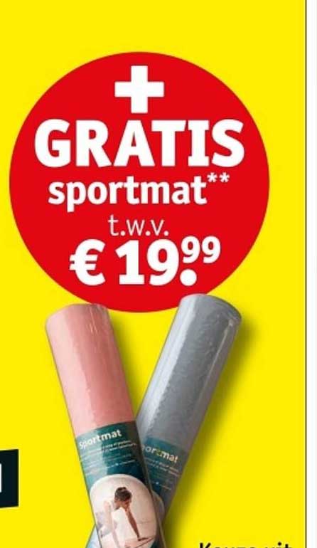 GRATIS sportmat** t.w.v. € 19,99