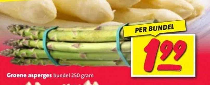Groene asperges bundel 250 gram