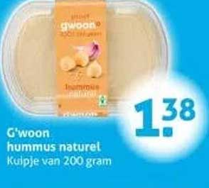 G'woon hummus naturel