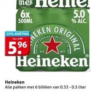 Heineken 6x 500ML