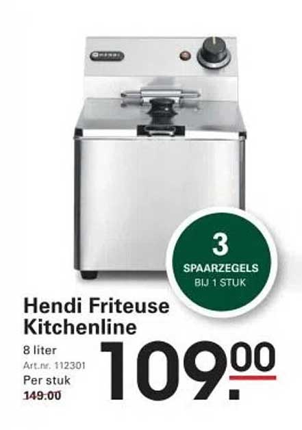Hendi Friteuse Kitchenline 8 liter