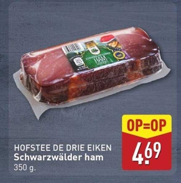 HOFSTEE DE DRIE EIKEN Schwarz-wälder ham 350 g.